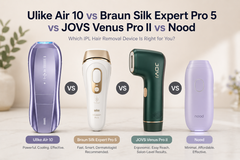 Ulike Air 10 vs Braun Silk Expert Pro 5 vs JOVS Venus Pro II vs Nood: Which IPL Hair Removal Device Makes the Most Sense?